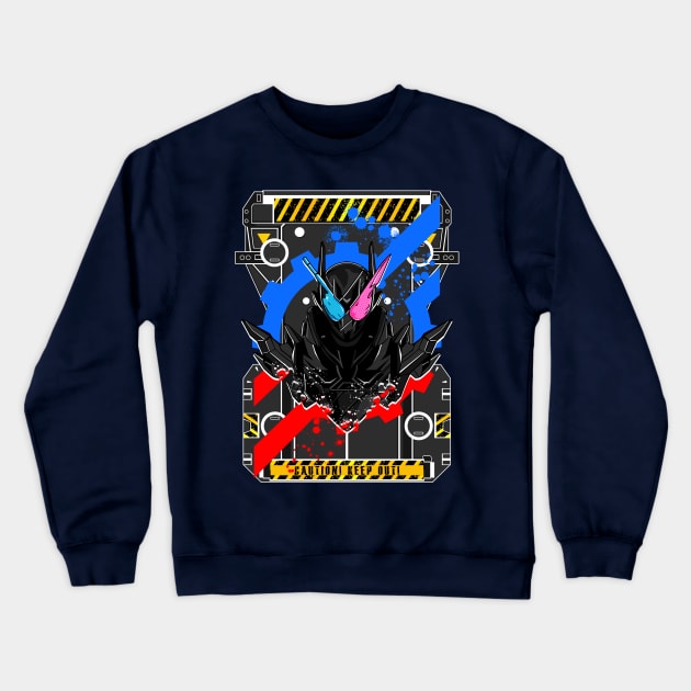 Kamen Rider Build Hazard Crewneck Sweatshirt by titansshirt